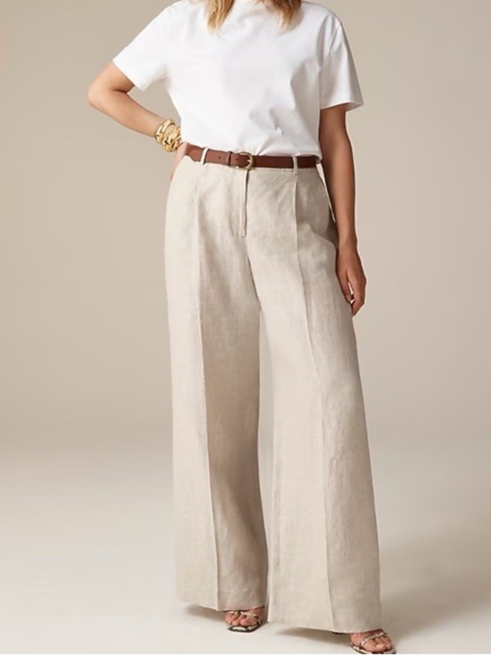 J..Crew Essential Wide-Leg Pant in Linen - Picture 2 of 12